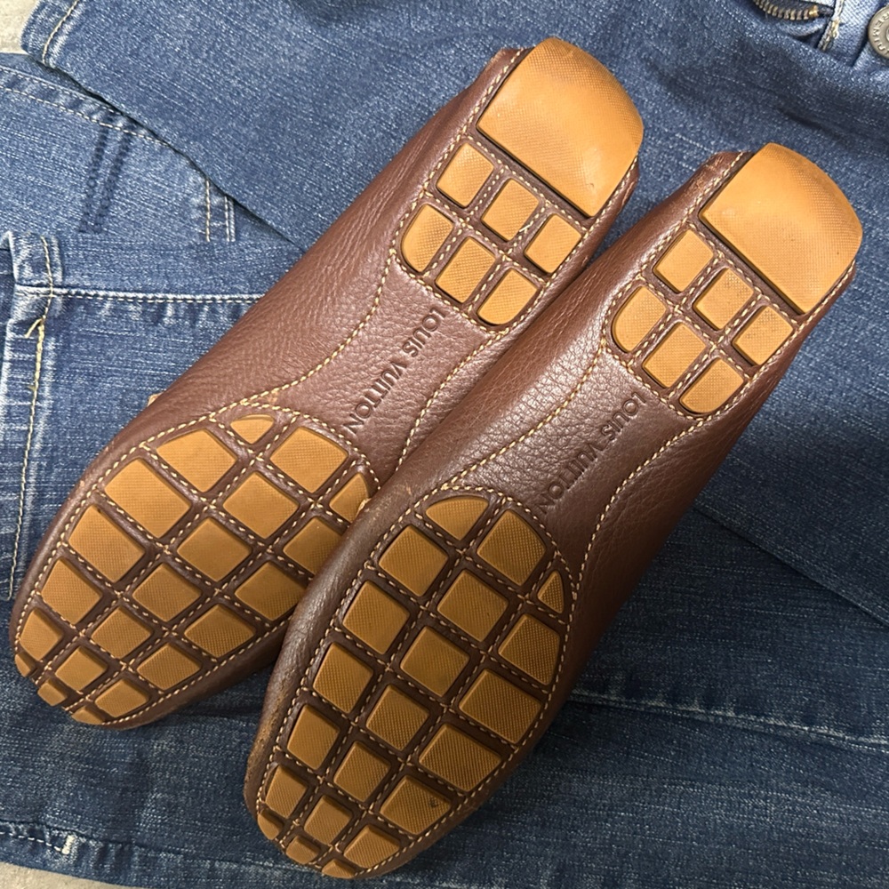 Louis Vuitton Brown and Tan Moccasins - Picture 4 of 4